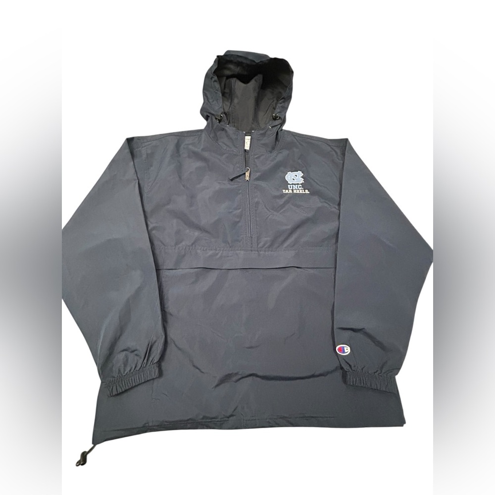 Champion UNC Tar Heels Men’s Blue‎ NCAA Anorak Windbreaker Hooded Jacket M